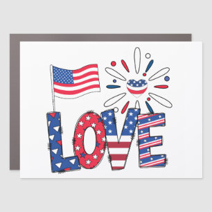 USA America's 250th Anniversary Car Magnet