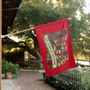 USA America's 250th Anniversary House Flag