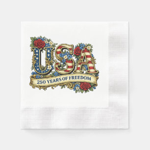 USA America's 250th Anniversary Napkins