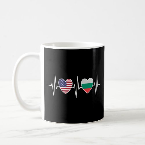 USA And Bulgaria Bulgarian Flag Flags Premium  Coffee Mug