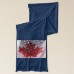 USA and Canada flags scarf<br><div class="desc">photo of transparent USA and Canada flags</div>