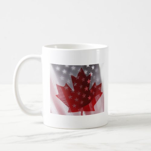 USA and Canada flags value t_shirt Coffee Mug