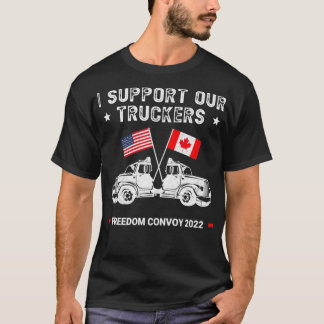 USA and Canada Support Our Truckers Premium T-Shirt