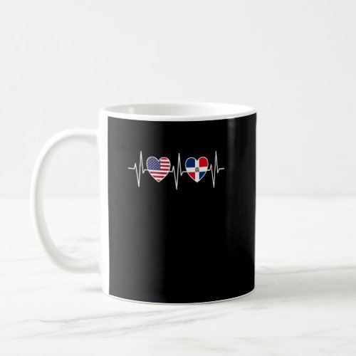 USA And Dominican Republic Dominican Flag Flags Pr Coffee Mug