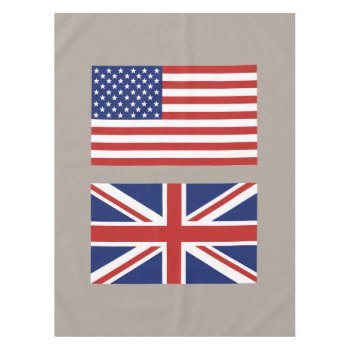 Usa And Uk Flags Tablecloth by Impactzone at Zazzle