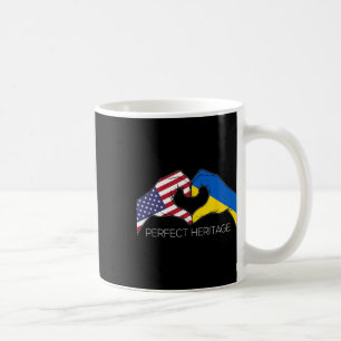 Usa And Ukraine Ukrainian American Perfect Heritag Coffee Mug