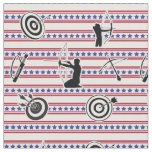 USA Archery Silhouette Pattern Fabric