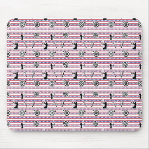 USA Archery Silhouette Pattern Mouse Pad