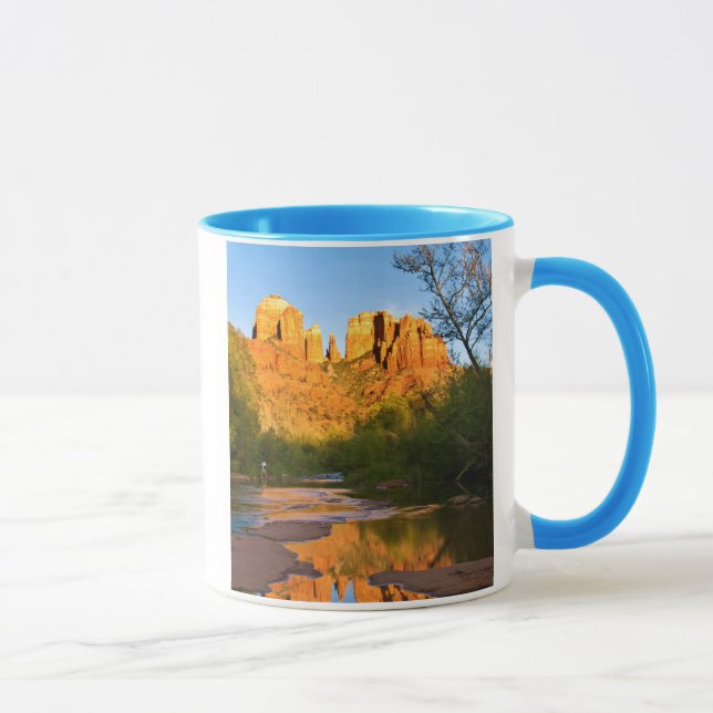 USA, Arizona. Cathedral Rock At Sunset Mug (Right)