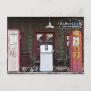 USA, Arizona. Chloride Ghost Town, old gas Postcard