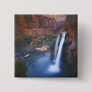 USA, Arizona, Grand Canyon, Havasu Falls Pinback Button