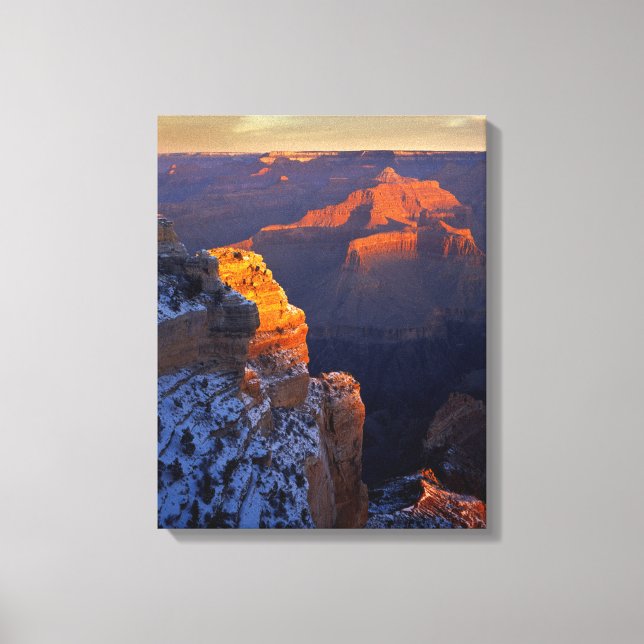 USA, Arizona, Grand Canyon National Park, Winter Canvas Print (Front)