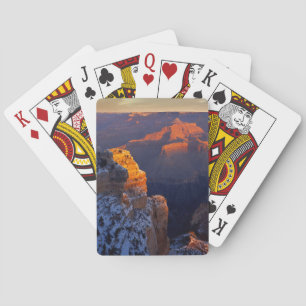 USA, Arizona, Grand Canyon National Park, Winter Poker Cards