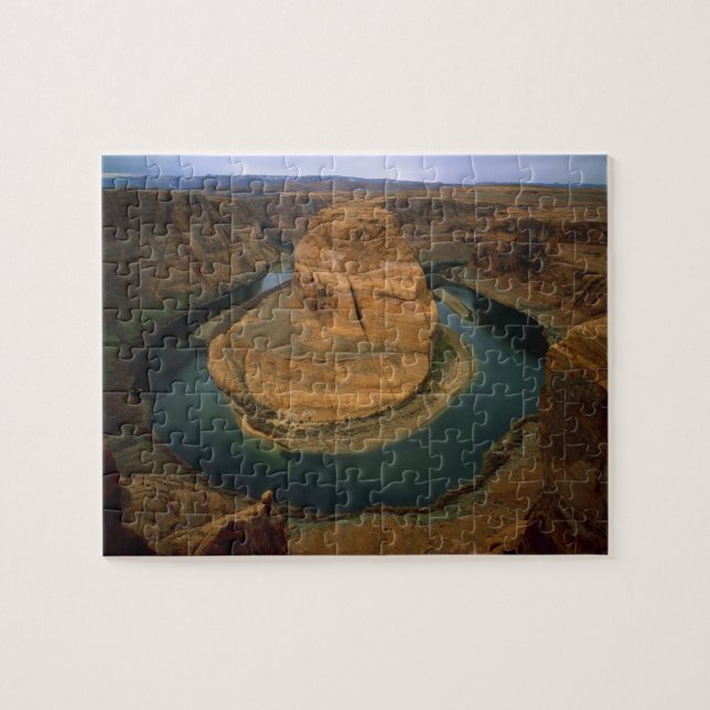 USA, Arizona. Horseshoe Bend showing erosion by Jigsaw Puzzle (Horizontal)