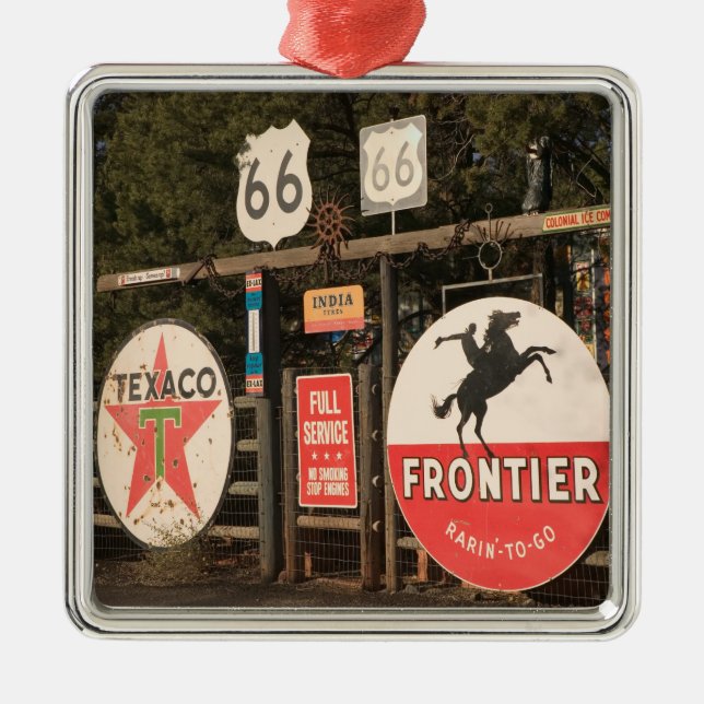 USA, Arizona, Sedona: Antique Advertising Signs Metal Ornament (Front)