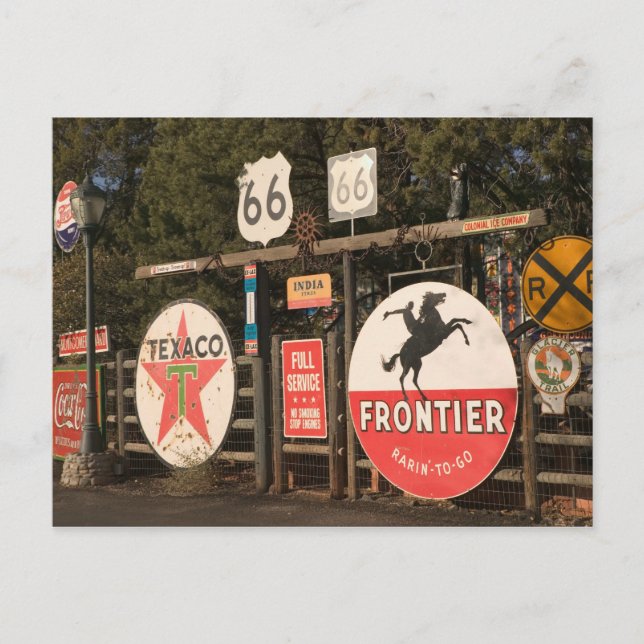 USA, Arizona, Sedona: Antique Advertising Signs Postcard (Front)