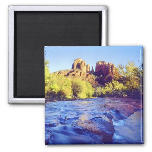 USA Arizona Sedona Cathedral Rock reflecting 2 Magnet