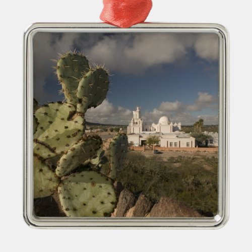 USA Arizona Tucson Mission San Xavier del Bac 2 Metal Ornament