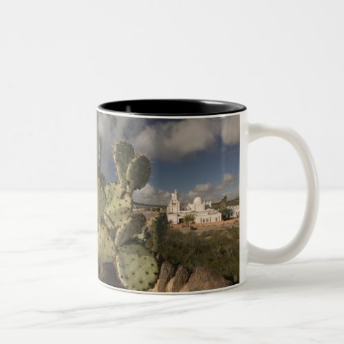 USA Arizona Tucson Mission San Xavier del Bac 2 Two_Tone Coffee Mug