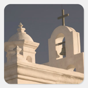 USA, Arizona, Tucson: Mission San Xavier del Bac Square Sticker