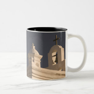 USA, Arizona, Tucson: Mission San Xavier del Bac Two-Tone Coffee Mug