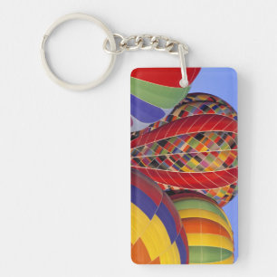USA, Arizona, Val Vista. Colorful hot-air Keychain