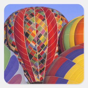 USA, Arizona, Val Vista. Colorful hot-air Square Sticker