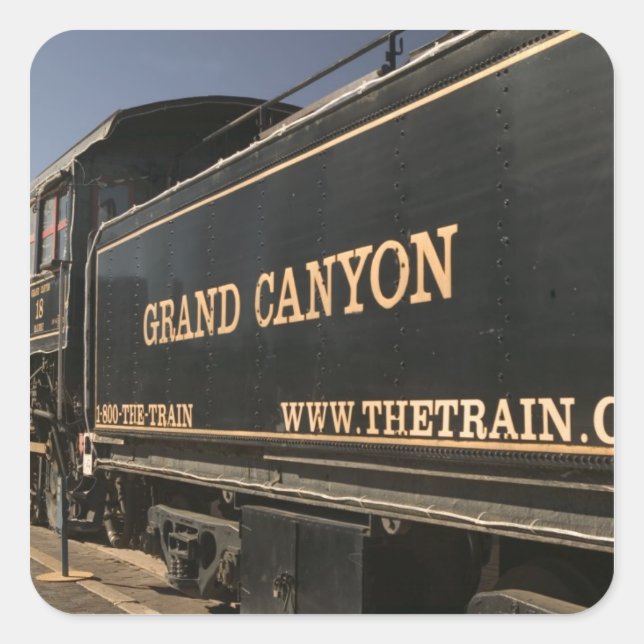 USA, Arizona, Williams: Grand Canyon Railroad Square Sticker (Front)