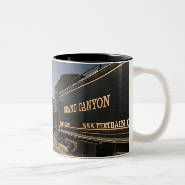 USA, Arizona, Williams: Grand Canyon Railroad Two-Tone Coffee Mug (Right)