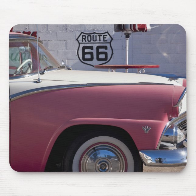 USA, Arizona, Williams. Rt. 66 Town, 1950's Mouse Pad (Front)