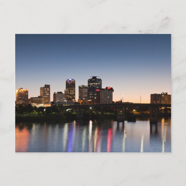 USA, Arkansas, Little Rock, City Skyline Postcard (Front)