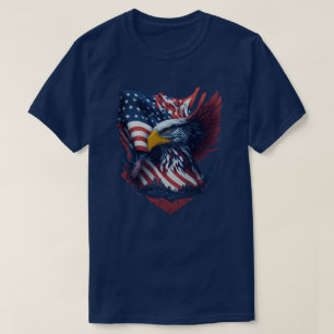 USA Art Eagle Red White Blue Freedom Patriotism T-Shirt