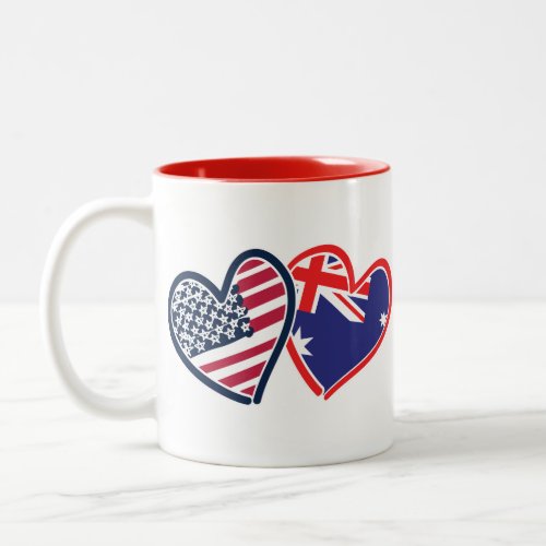 USA___Austrailia_Love Two_Tone Coffee Mug