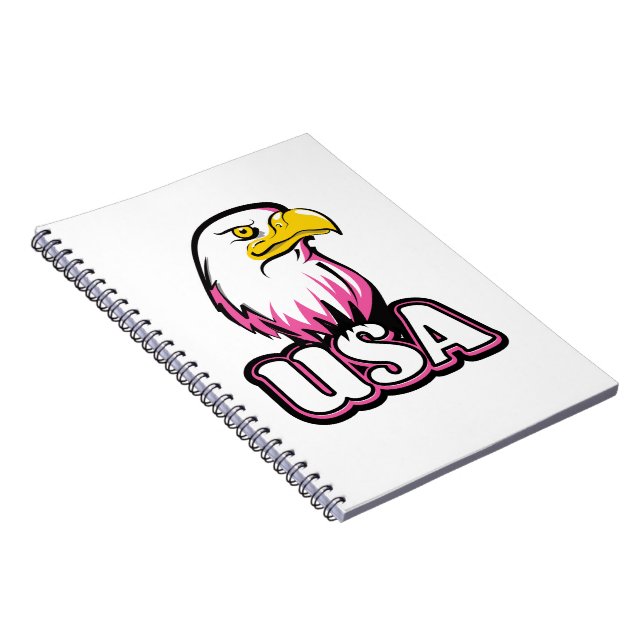 USA Bald Eagle Notebook (Right Side)