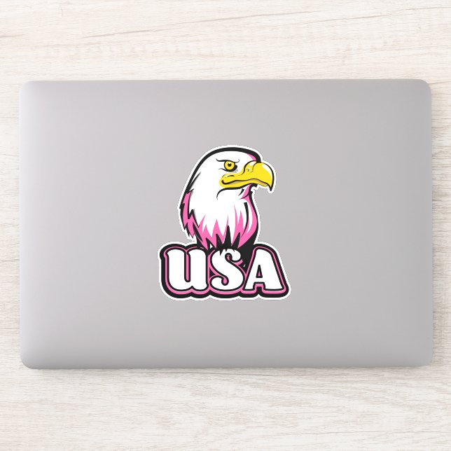 USA Bald Eagle Sticker (Computer)