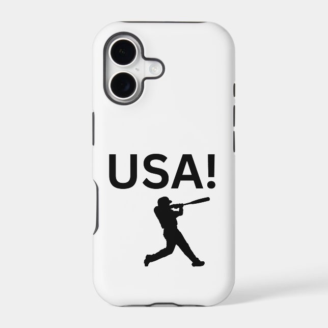 USA baseball player using dot as a ball Iphone Case (Back)