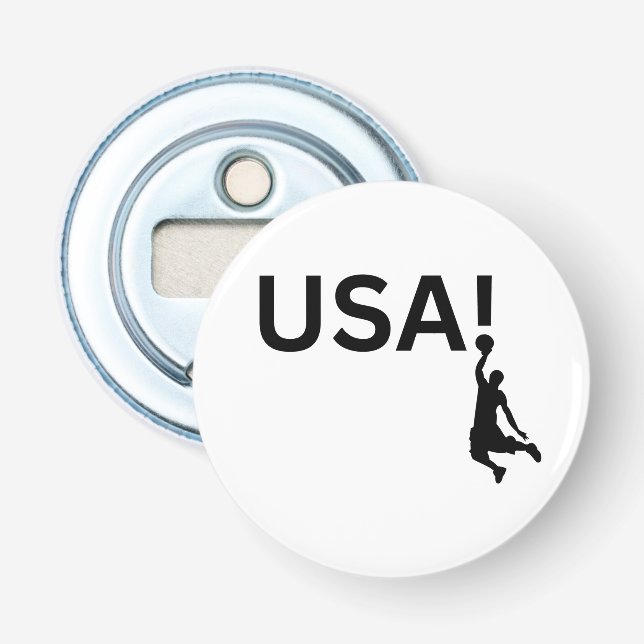 USA basketball player Bottle Opener (Front)