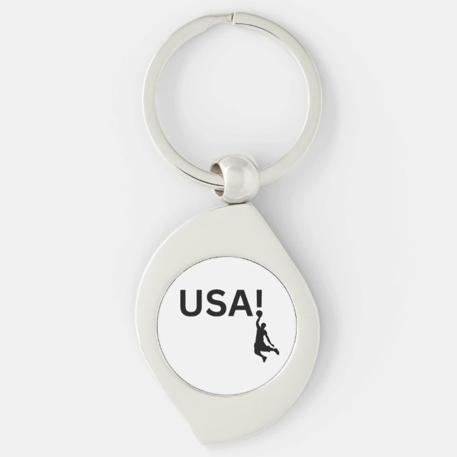USA basketball player Keychain (Front)
