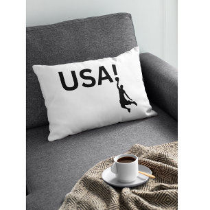 USA basketball player Lumbar Pillow