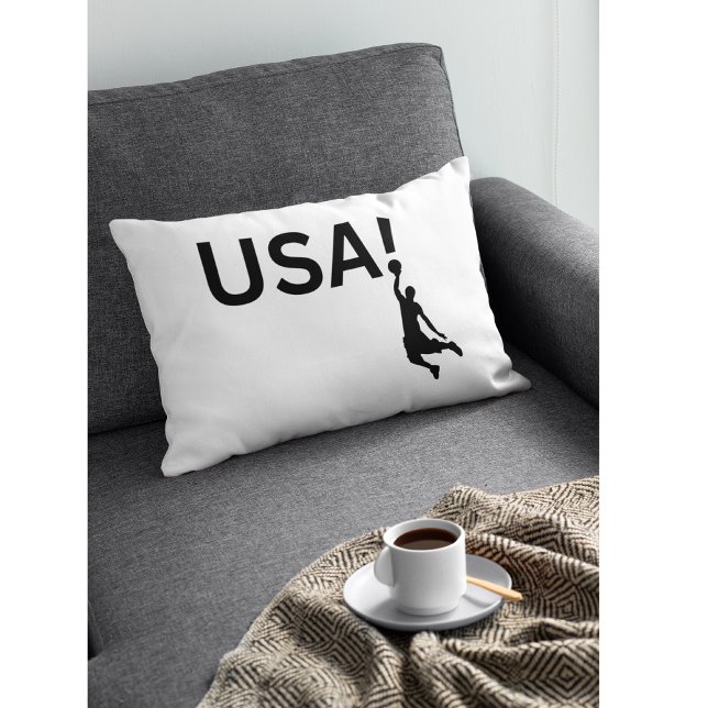 USA basketball player Lumbar Pillow (Creator Uploaded)