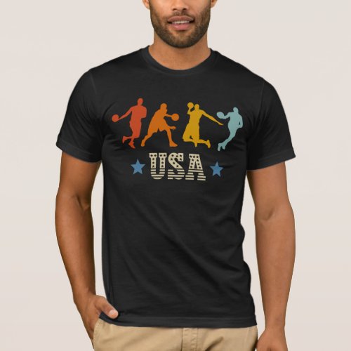 USA Basketball Retro Vintage Colors Team 2021 T_Shirt