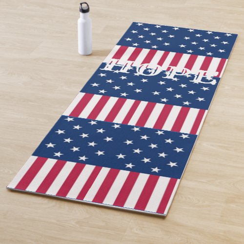 USA Beautiful Best wishes of Hope  Yoga Mat