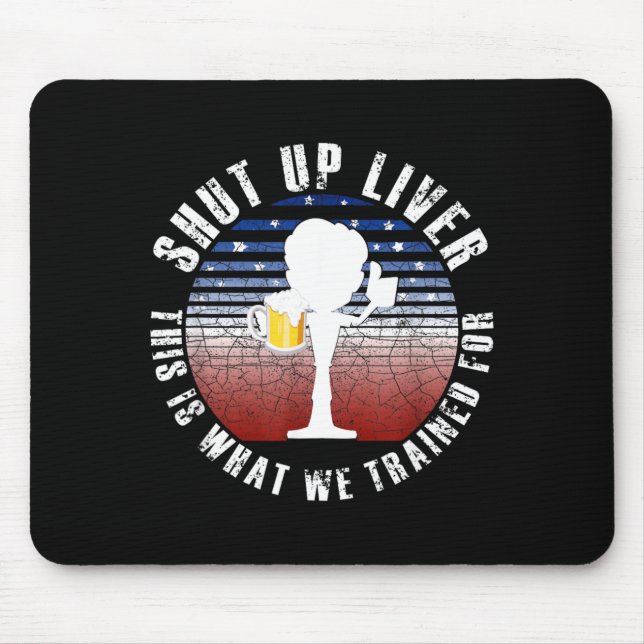 USA Beer Drinking Team Funny Day American Gift Mouse Pad (Front)