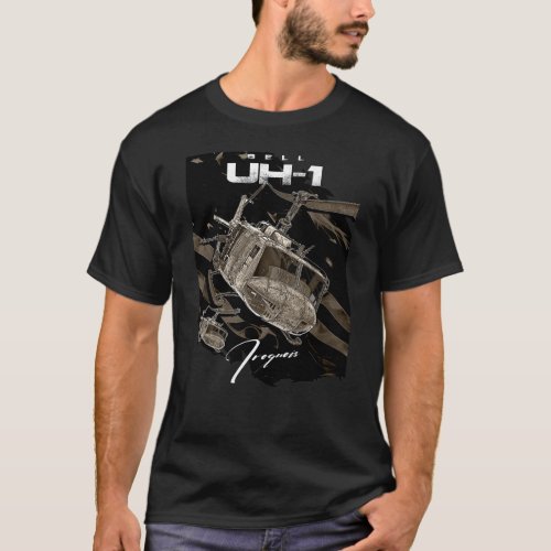 USA Bell UH_1 Iroquois Helicopter T_Shirt