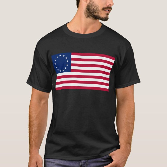 USA Betsy Ross Flag T-Shirt (Front)