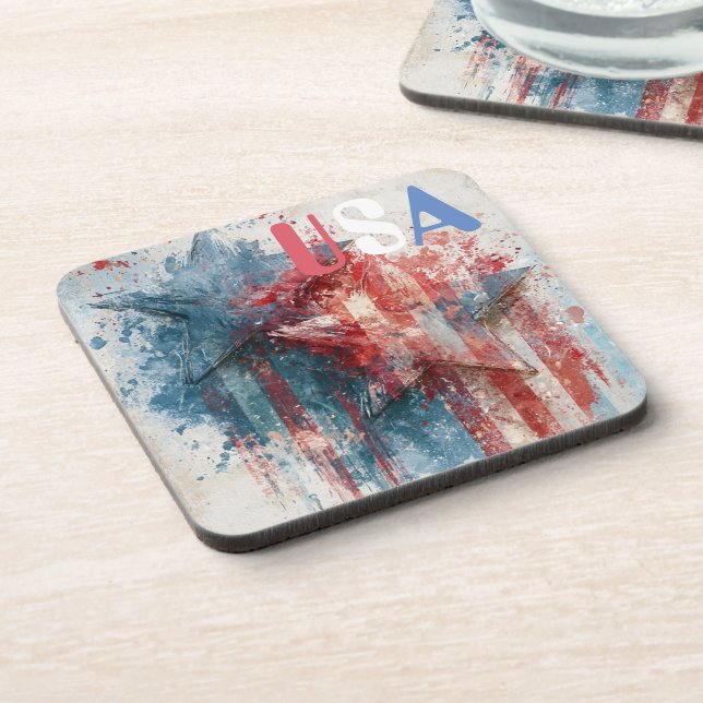 USA Beverage Coaster (Left Side)