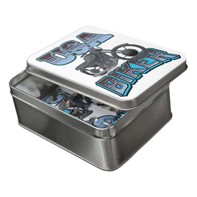 USA Biker logo Jigsaw Puzzle (Lid Open)