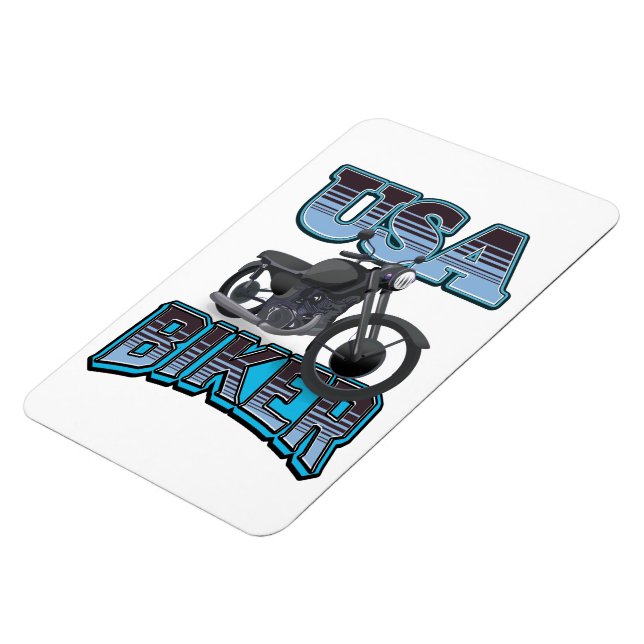 USA Biker logo Magnet (Left Side)