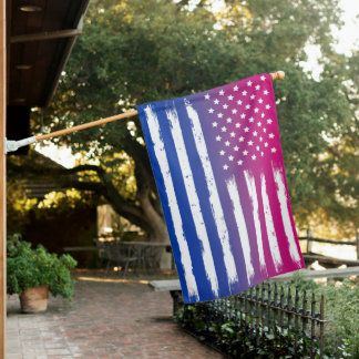 USA Bisexual Pride House Flag