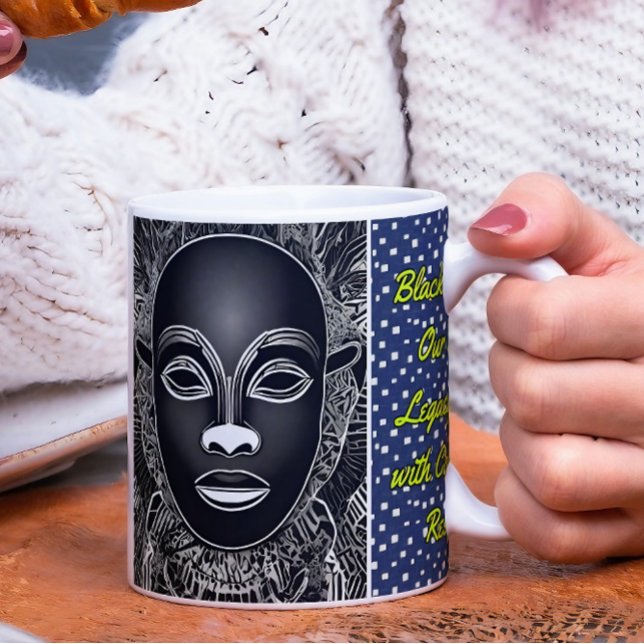 USA Black History Month Coffee Mug (Black History Mugs and Cups, Black History Month, Black Americans, Black Historical, Black History C)